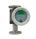 Metal tube flowmeter